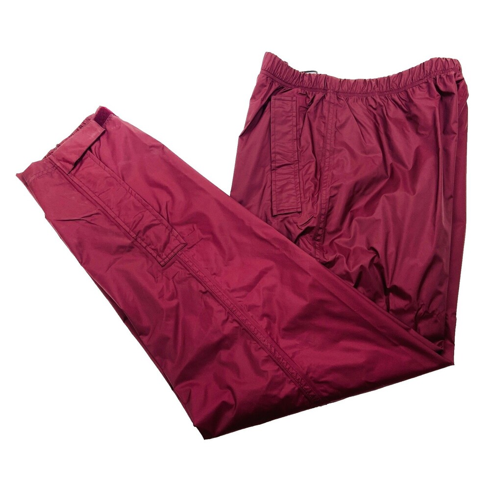 BRAND NEW WOOLRICH Mens Large Burgundy 100% Nylon Snow/Ski/Snowboard Pants